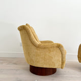 Pair of Swivel Rockers w/ New Upholstery - Attributed to Adrian Pearsall