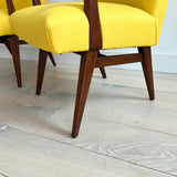 Jens Risom Chair w/ New Yellow Upholstery