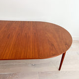 Danish Teak Dining Table w/ 2 Leaves by Arne Vodder