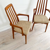 Pair of Teak High Back Dining Chairs