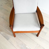 High Back Teak Lounge Chair by Dyrlund