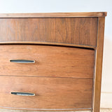 Mid Century Low Dresser w/ New Solid Walnut Top