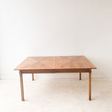 Mid Century Dining Table w/ 1 Leaf