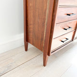 Solid Walnut Davis Cabinet Company Highboy Dresser