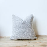 Nubby Grey/White Pillow 18x18