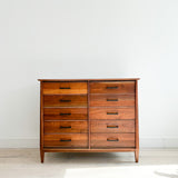 Solid Walnut Davis Cabinet Company Highboy Dresser