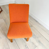 Thonet Lounge Chair w/ New Orange Upholstery