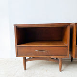 Pair of Mid Century Broyhill Sculptra Nightstands