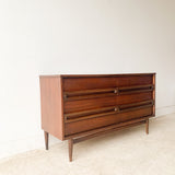 Mid Century Formica Top Low Dresser by Bassett