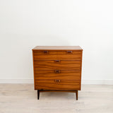 Mid Century Walnut Highboy Dresser