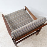 Mid Century Walnut Lounge Chair w/ Cane Back