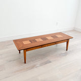 Walnut & Burlwood Coffee Table by Lane