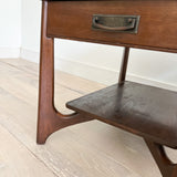 Pair of Formica Top End Tables w/ Sculpted Bases