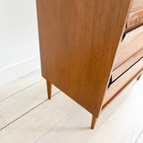 Walnut Bassett Highboy Dresser w/ Formica Top