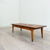 Walnut & Burlwood Coffee Table by Lane