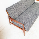 Mid Century Sofa and Chair Set with New Upholstery