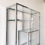 Vintage Chrome and Glass Shelf