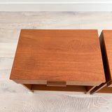 Pair of Danish Teak Nightstands