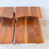 Pair of Mid Century Lane Step/End Tables