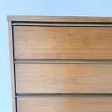 Mid Century Walnut Highboy Dresser