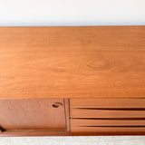 Mid Century Modern Danish Teak Sideboard with Sliding Doors