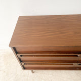 Mid Century Formica Top Low Dresser by Bassett