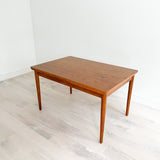 Mid Century Danish Oak Expandable Dining Table