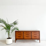 Low Walnut Dresser by United