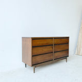 Mid Century Low 6 Drawer Dresser