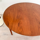 Danish Teak Dining Table w/ 2 Leaves by Arne Vodder