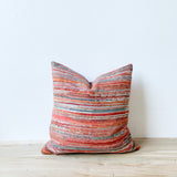Multi Pink/Orange Stripe Pillow 18x18