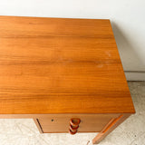 Domino Mobler Teak Desk with Finished Back