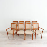 Set of 8 Danish Teak Dining Chairs