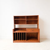 Mid Century Walnut Expandable Media Center