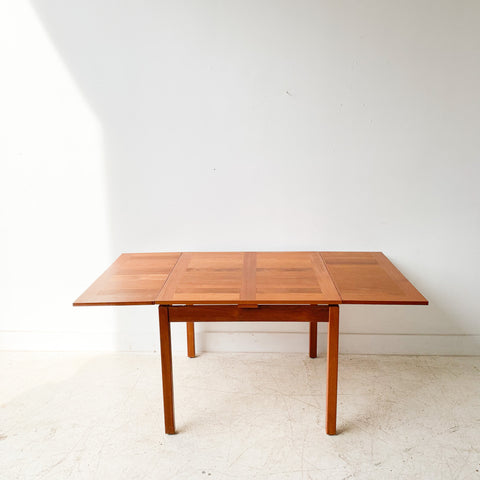 Vintage Danish Teak Expandable Dining Table