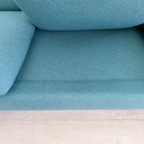 Danish Sofa on Teak Legs w/ New Teal Upholstery