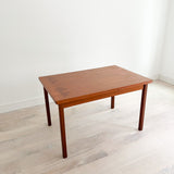 Danish Teak Expandable Dining Table w/ Square Legs