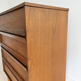 Walnut Bassett Highboy Dresser w/ Formica Top