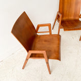 Pair of Danish Teak Occasional Chairs by Herbert Hirche