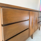 American of Martinsville Low Dresser with Diamond Front