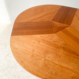 Danish Cherry Sliding Expandable Table with Pop Out Leaves by Skovby