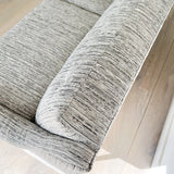 Mid Century Carson’s Furniture Sofa w/ New Grey Stripe Upholstery