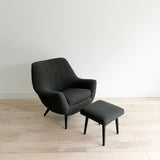 Lawrence Peabody Lounge Chair + Ottoman
