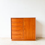 Vintage Teak Armoire/Gentlemen’s Chest