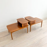 Pair of Mid Century Step Tables