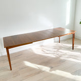 Mid Century Walnut Dining Table w/ 3 Leaves