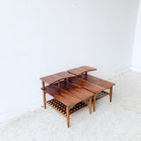 Pair of Mid Century Lane Step/End Tables