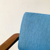 Pair of Occasional Chairs w/ New Electric Blue Upholstery