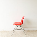 Vintage Red Shell Chair