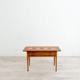 Lane Walnut and Burlwood Sofa Table